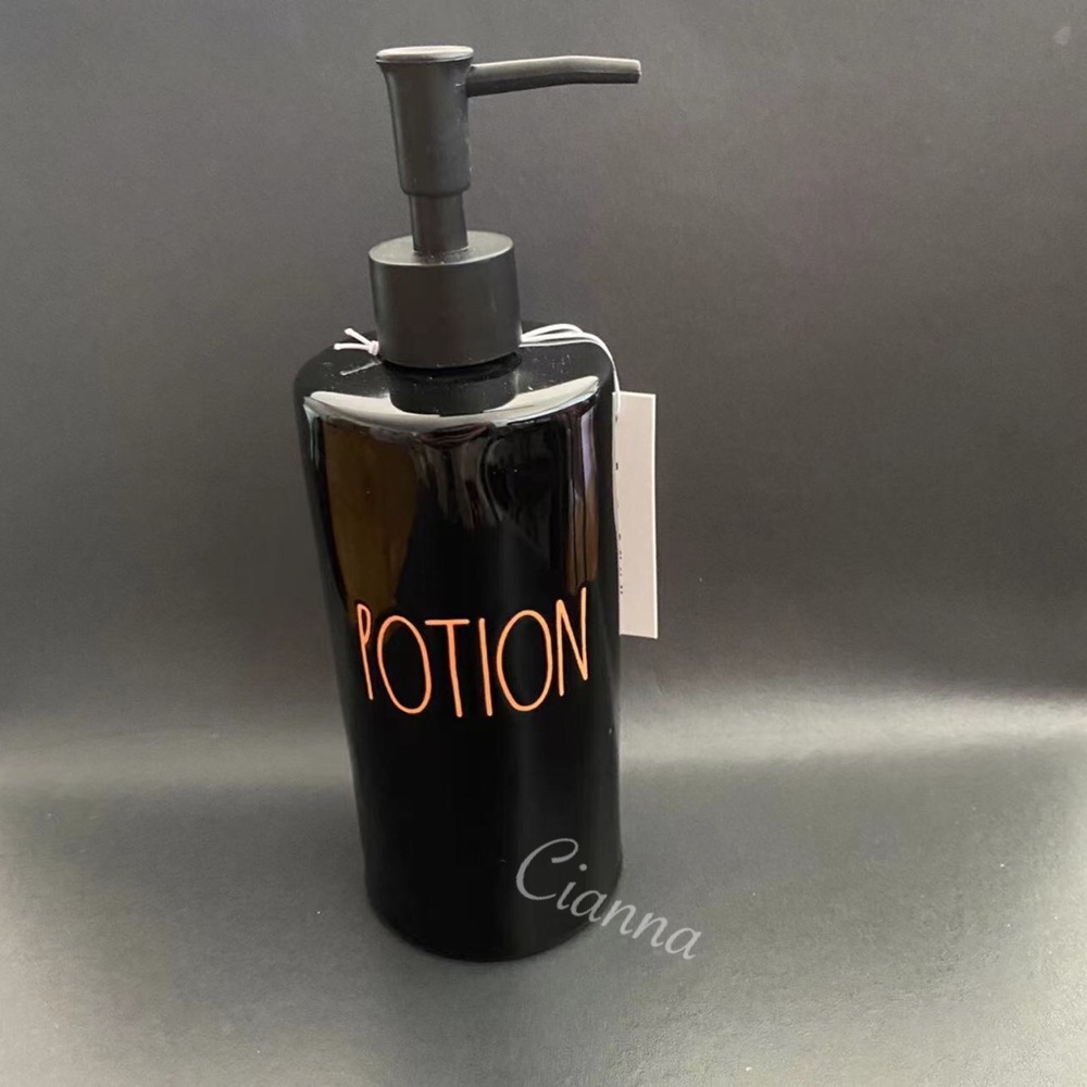 Rae Dunn Black Potion Soap Dispenser